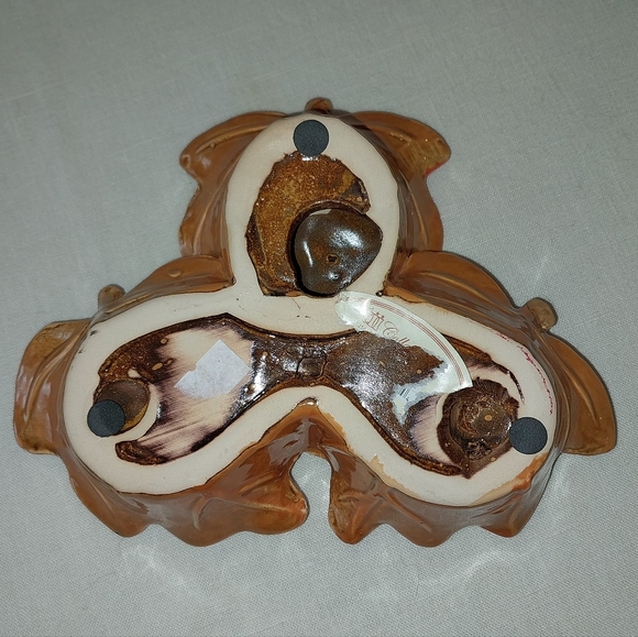 Vintage MCM tii Collections ceramic 2 tier three leaf tea light candle holder - Picture 9 of 12